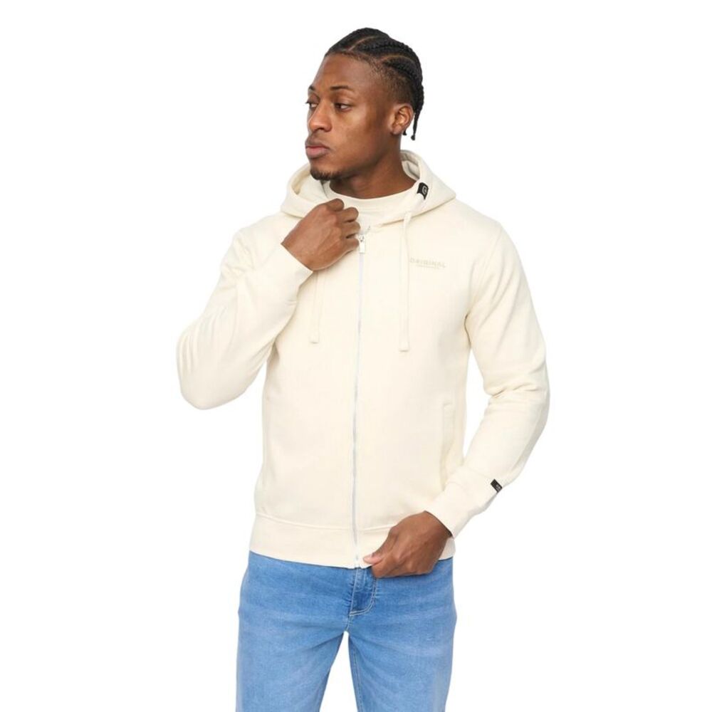 Crosshatch Mens Allmoor Full Zip Hoodie / Neutral